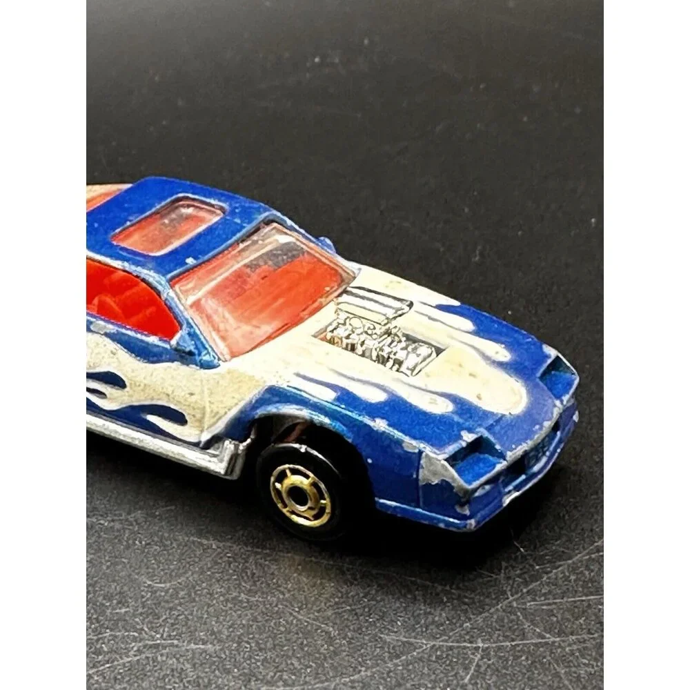 Hot Wheels Blown Camaro Z28 1987 Glow in Dark Tampo Turbotrax Vtg Turbo Glo RARE